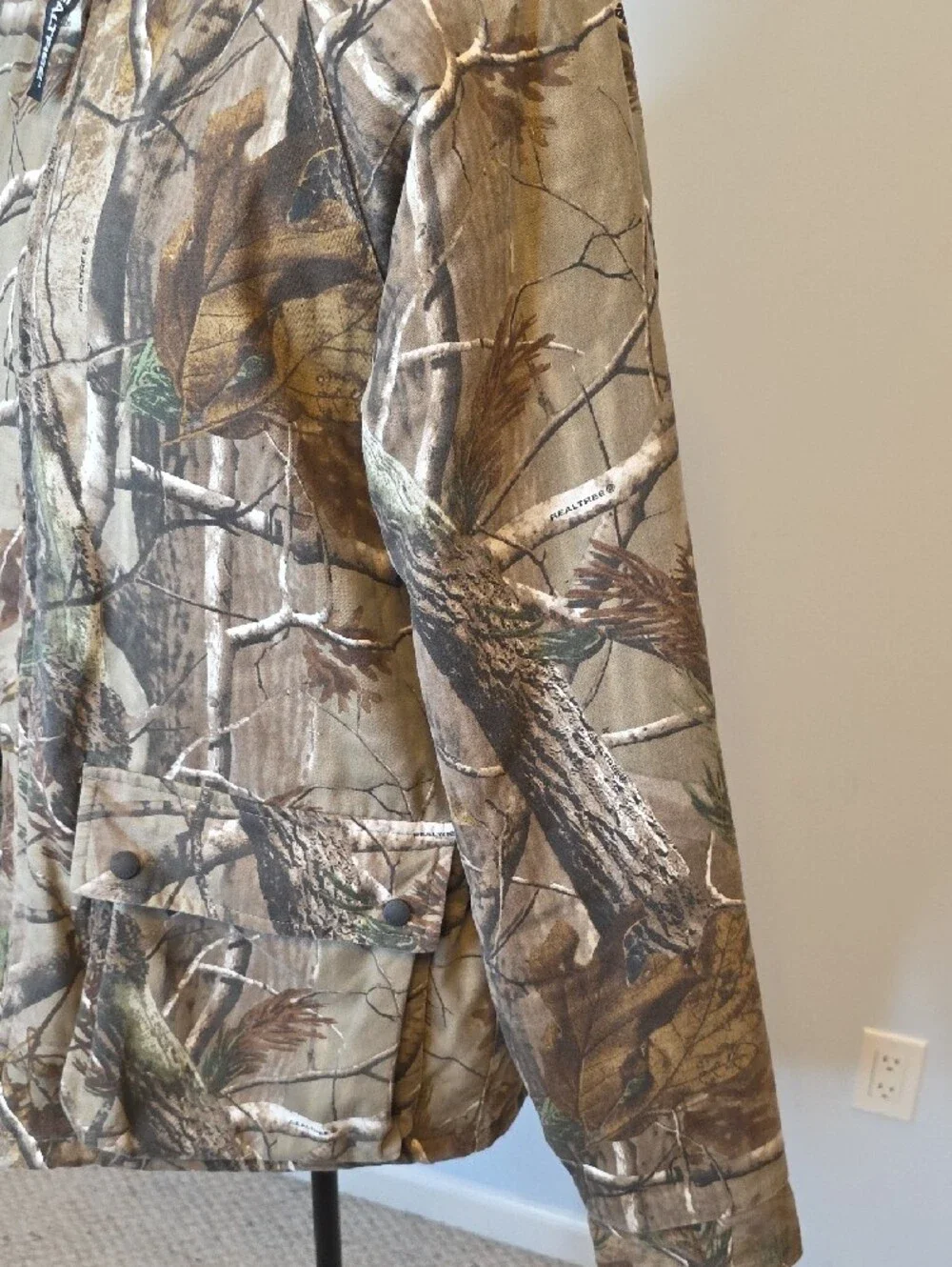 Realtree Black Jacket with Camo Trim